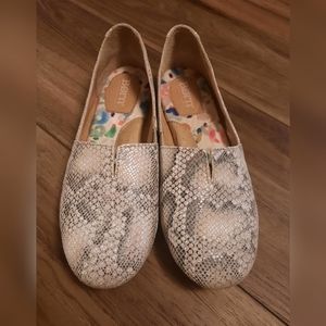 Born Snakeskin Flats